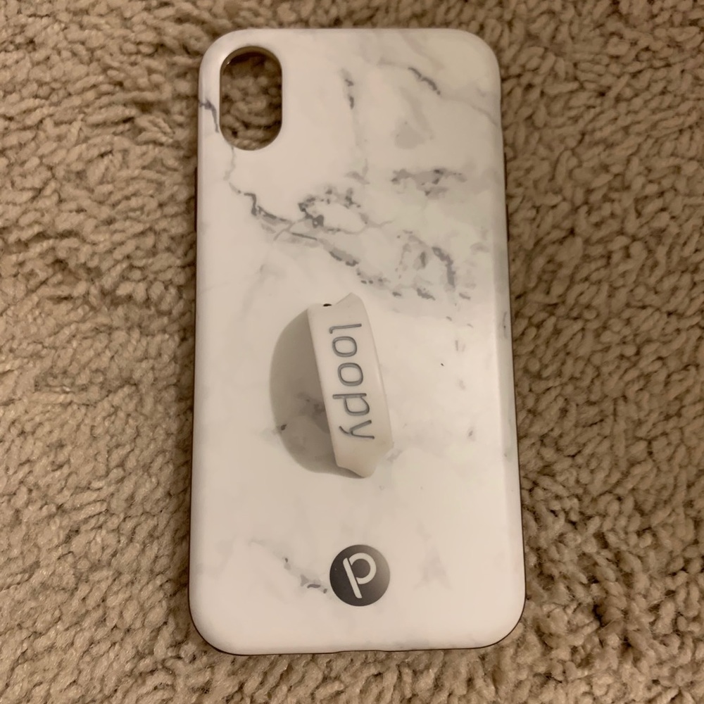 Marble loopy case for iPhone X